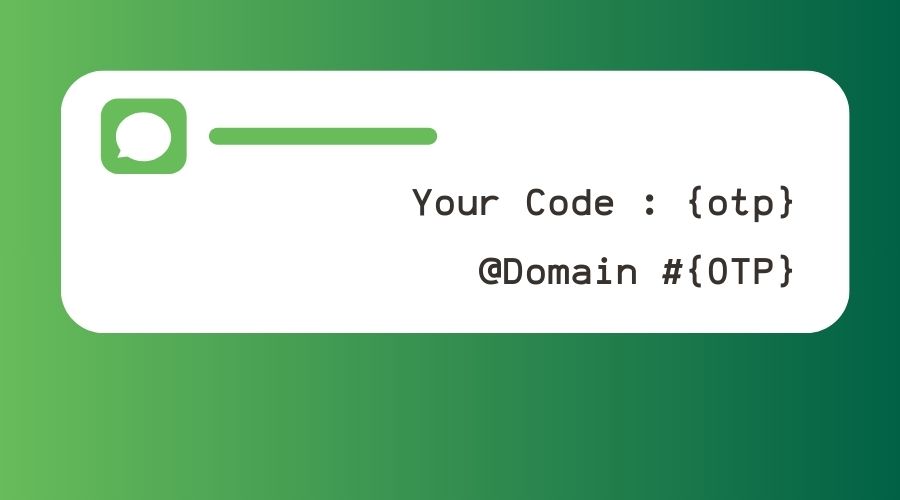 ساختار پیامک autofill