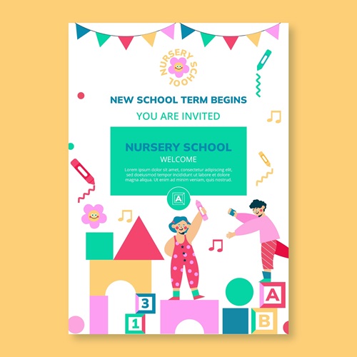 تراکت تبلیغاتی مهدکودک