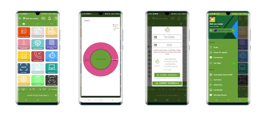 ارسال پیامک گروهی در اندروید