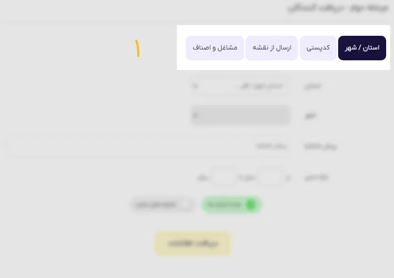 انتخاب نوع ارسال