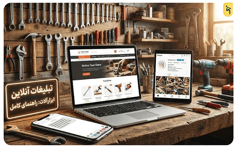 تبلیغ فروشگاه ابزارآلات در فضای آنلاین
