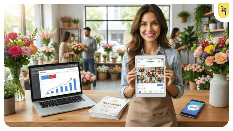 روشهای تبلیغات آنلاین گل فروشی